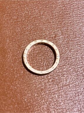 Pandora Rose Gold Slim Band Ring with Clear Accents